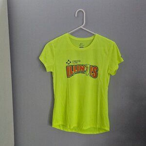 Nike Dri-Fit Illinois Marathon Running Tech Tee - Volt Yellow